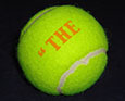 硬式テニスボール（フロッキー転写）